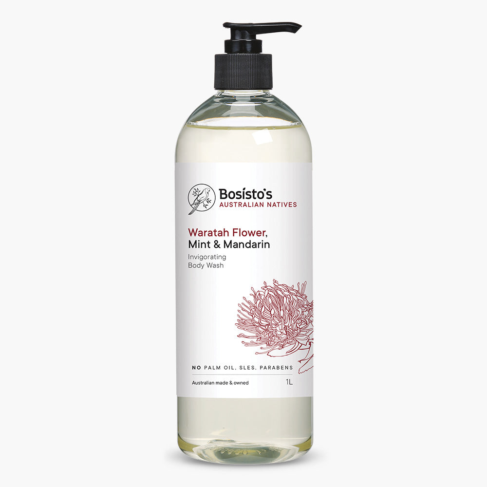 Waratah Flower, Mint & Mandarin Invigorating Body Wash 1L