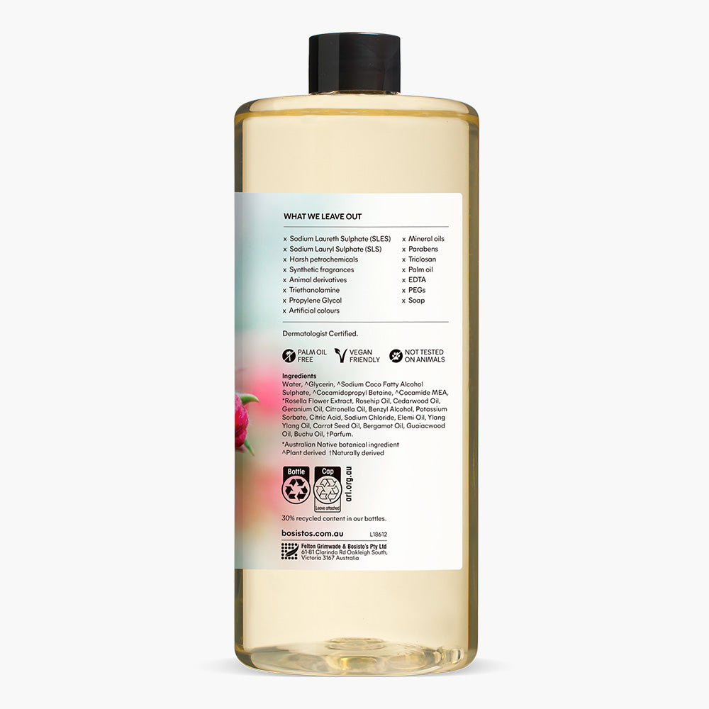 Rosella Flower & Rosehip Softening Hand Wash Refill 1L